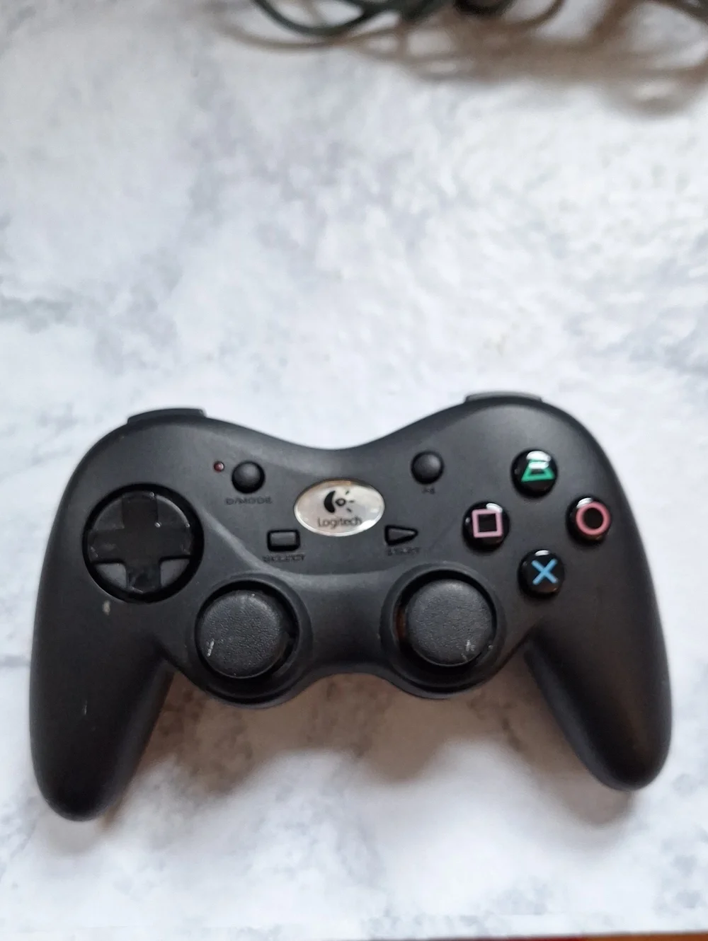 Logitech Black Wireless Gamepad with Colored Action Buttons